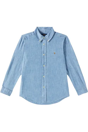 Ralph Lauren Logo embroidered denim shirt