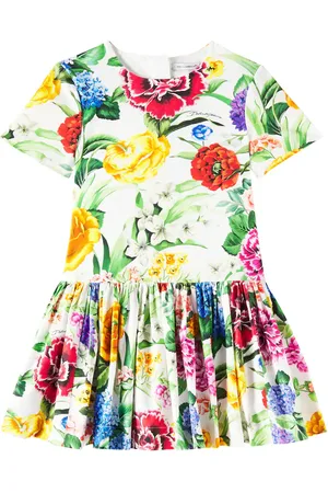Dolce & Gabbana Floral cotton poplin dress