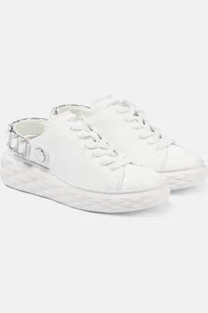 Jimmy Choo Diamond Maxi glitter leather sneakers