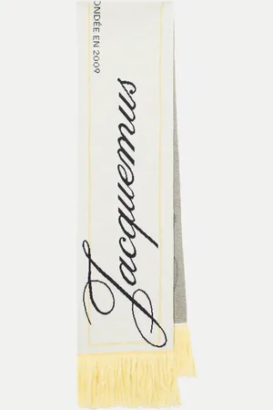 Jacquemus Liga logo wool scarf