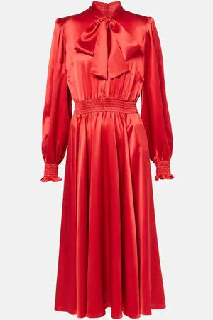 Dolce & Gabbana Silk satin shirt dress