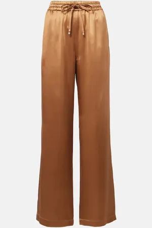 Dolce & Gabbana Silk satin wide-leg pants