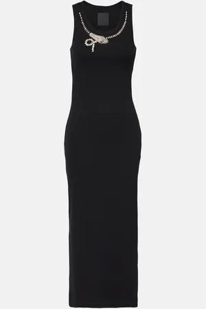 Givenchy Crystal-embellished cotton jersey maxi dress