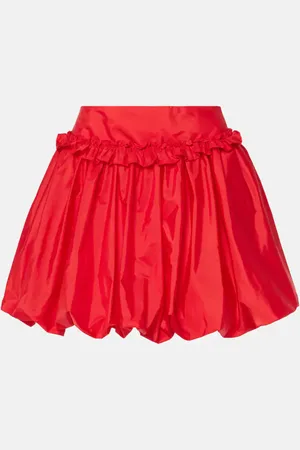 Simone Rocha Gathered taffeta miniskirt