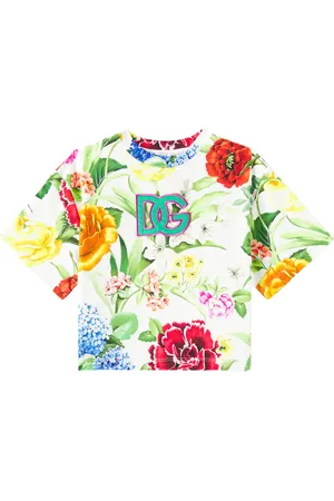 Dolce & Gabbana DG floral cotton-blend T-shirt