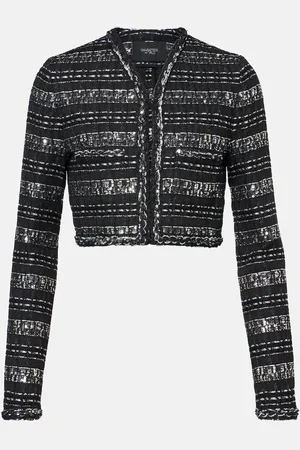 Giambattista Valli Cropped lamÃ© jacket