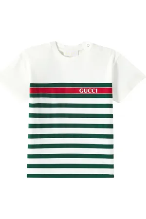 Gucci Baby logo striped cotton jersey T-shirt