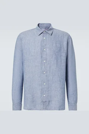 Orlebar Brown Justin linen chambray shirt