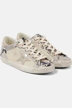 Golden Goose Super-Star snake-print leather sneakers