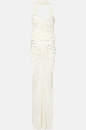 Ilkyaz Ozel Samsara ruched strapless gown