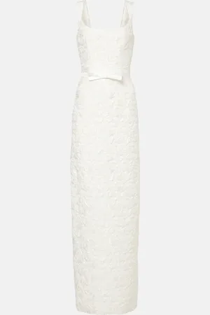 Markarian Robin floral jacquard gown