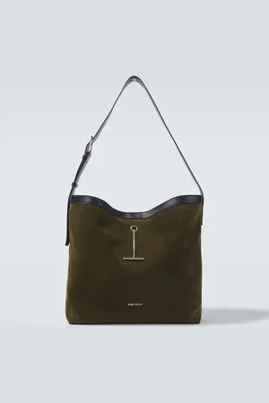 Alexander McQueen Pendant suede tote bag