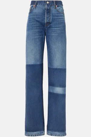Gucci Distressed mid-rise straight jeans