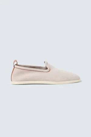 Loro Piana Venice Walk suede slip-on shoes
