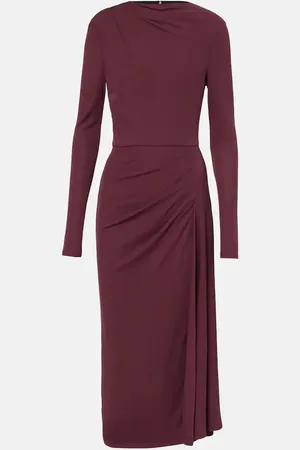 Erdem Draped crÃªpe jersey midi dress
