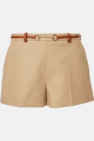 Gucci Horsebit cotton drill shorts