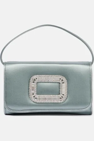 Roger Vivier Pilgrim Micro satin clutch