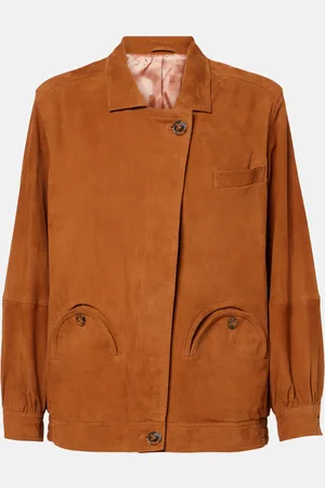 Blazé Milano BlazÃ© Milano Viva Cleo suede bomber jacket