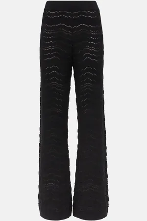Missoni Zig Zag semi-sheer straight pants