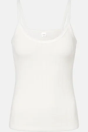 Leset Pointelle cotton tank top