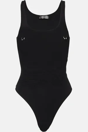 MUGLER Pierced cotton bodysuit