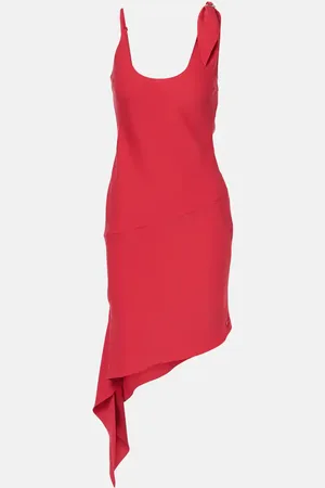 Courrèges CourrÃ¨ges Scarf-detail asymmetric minidress