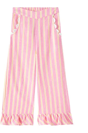 Louise Misha Loukie striped cotton and linen pants
