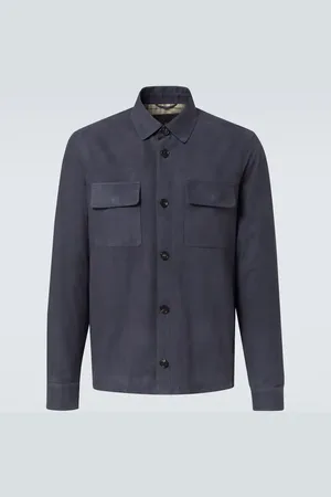 Loro Piana Lowe suede overshirt
