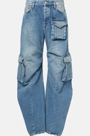 Acne Studios Low-rise barrel-leg cargo jeans