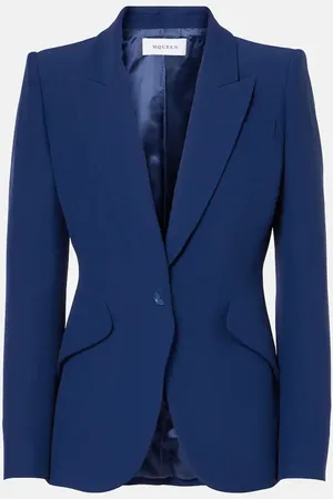 Alexander McQueen Single-breasted crÃªpe blazer