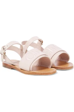 Chloé ChloÃ© Kids ChloÃ© embroidered leather sandals