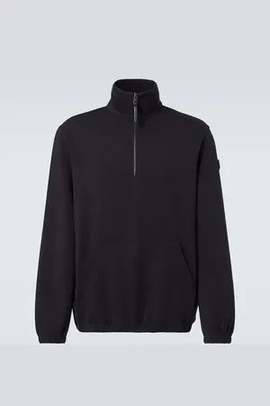 Moncler Cotton-blend half-zip sweatshirt