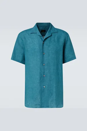 BRIONI Linen bowling shirt