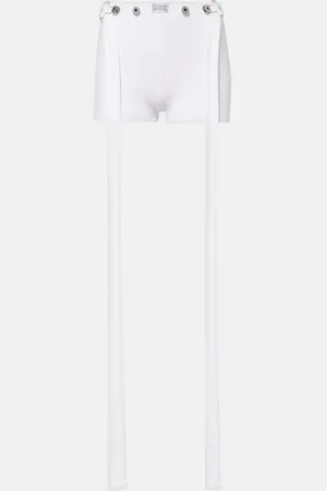 Jean Paul Gaultier High-rise cotton shorts