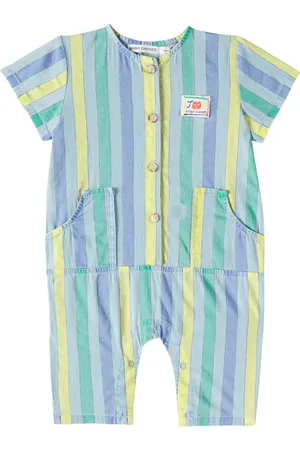 Bobo Choses Baby striped denim jumpsuit
