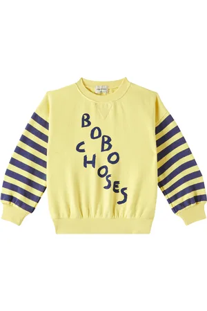 Bobo Choses Logo striped cotton jersey sweatshirt