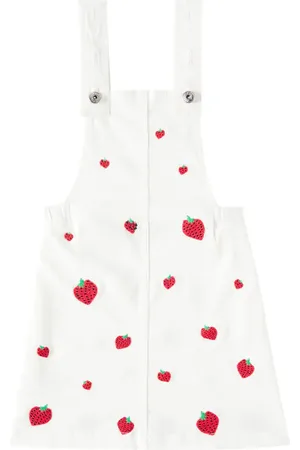 FÁBULA FÃ¡bula Sarja Bordado Morangueiro cotton-blend dress