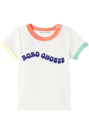 Bobo Choses Baby logo ribbed-knit cotton-blend T-shirt