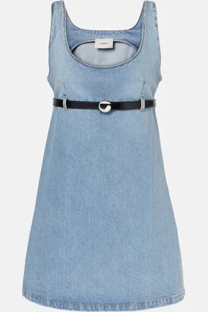 COPERNI Belted denim minidress