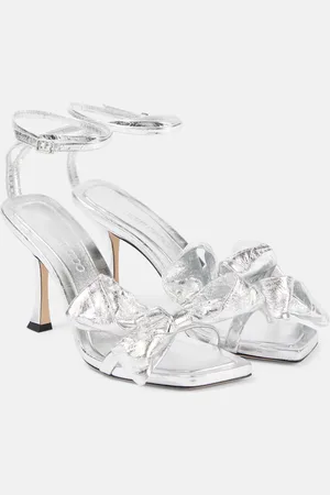 Jimmy Choo Staz 90 metallic leather sandals