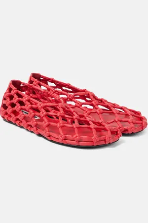 Jil Sander Knotted leather flats