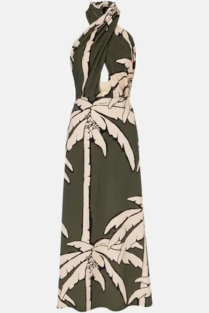 JOHANNA ORTIZ Printed cutout maxi dress