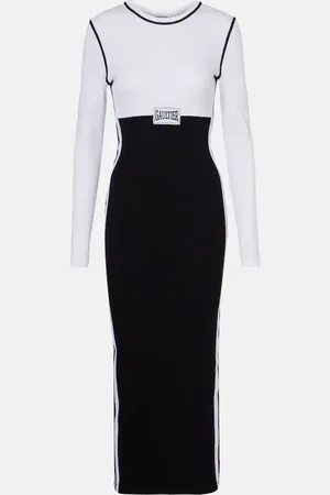Jean Paul Gaultier Logo cotton-blend jersey maxi dress