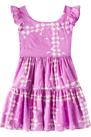 Scotch&Soda Printed tiered cotton-blend dress