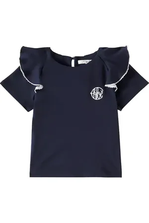 Chloé ChloÃ© Kids Embroidered cotton jersey top
