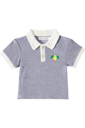 Bobo Choses Baby Happy Dog cotton-blend terry polo shirt