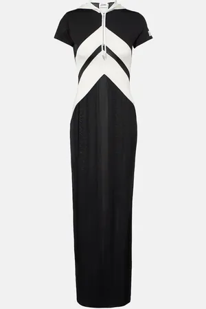 Jean Paul Gaultier Paneled jersey maxi dress