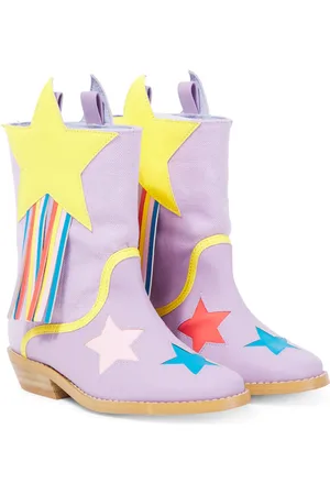 Stella McCartney Faux leather fringe cowboy boots