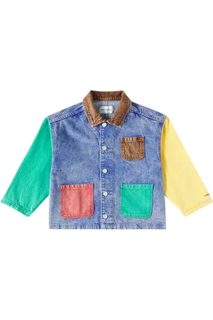 Bobo Choses Colorblocked denim jacket