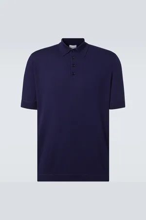 Allude Cotton, silk and cashmere polo shirt